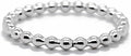 Women's Beaded Stacking Ring - Sterling Silver or 14K Gold Filled Spacer Band with a Dainty Beaded Edge for Layering - S