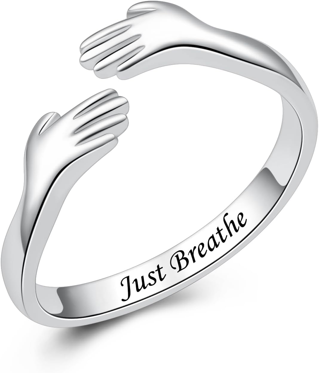925 Sterling Silver Hugging Ring – view 11