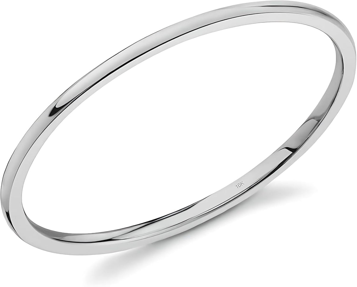 10K Gold Comfort Fit Wedding Band - Light Weight Ring in 1 mm to 6 mm Widths and Yellow, White or Rose Gold for Daily We