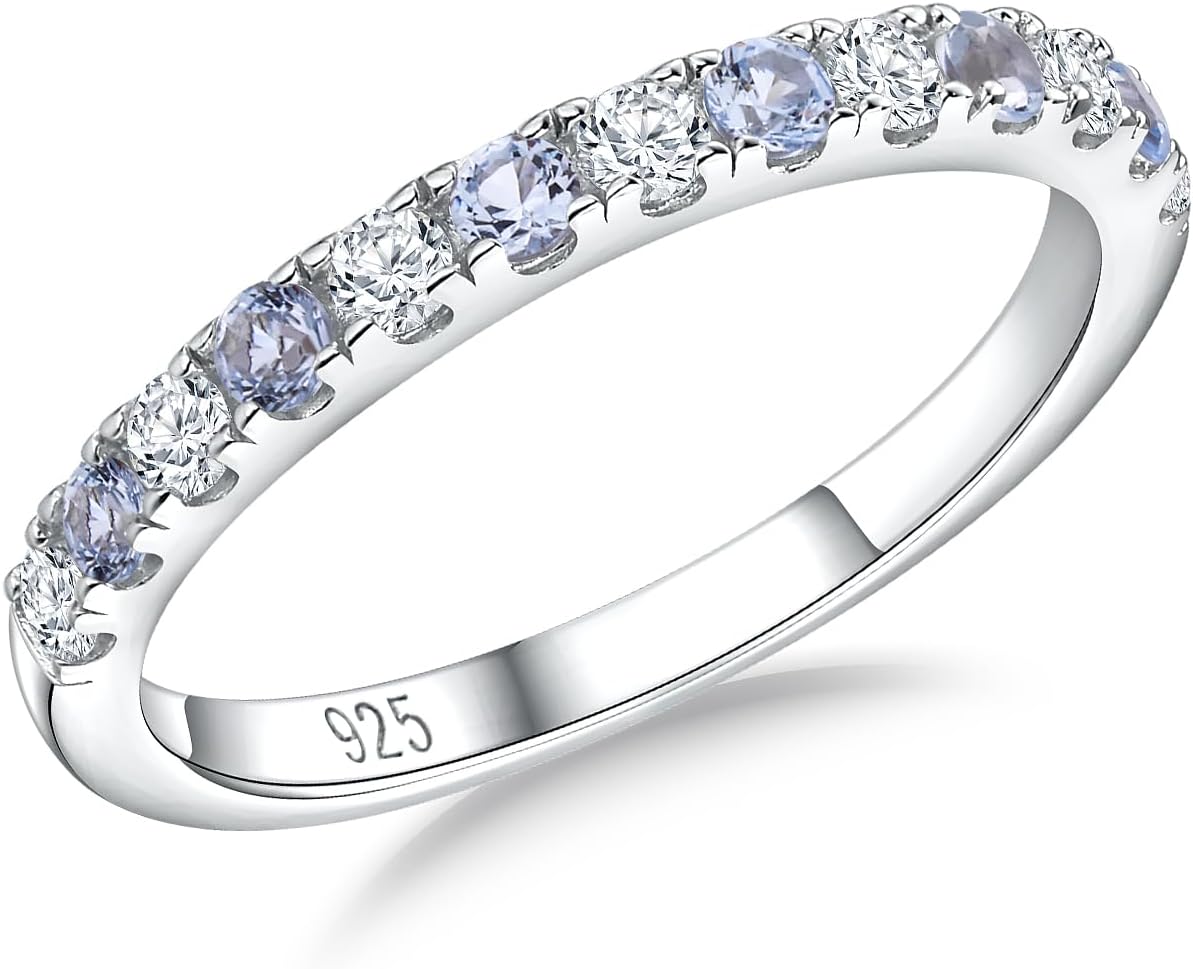 Birthstone Half Eternity Band – view 5