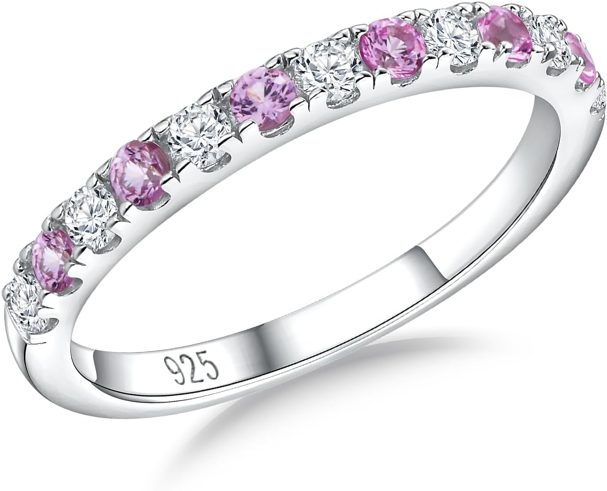 Birthstone Half Eternity Band – view 13