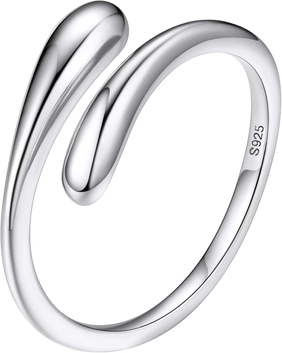 Sterling Silver Birthstone Teardrop Ring – view 18