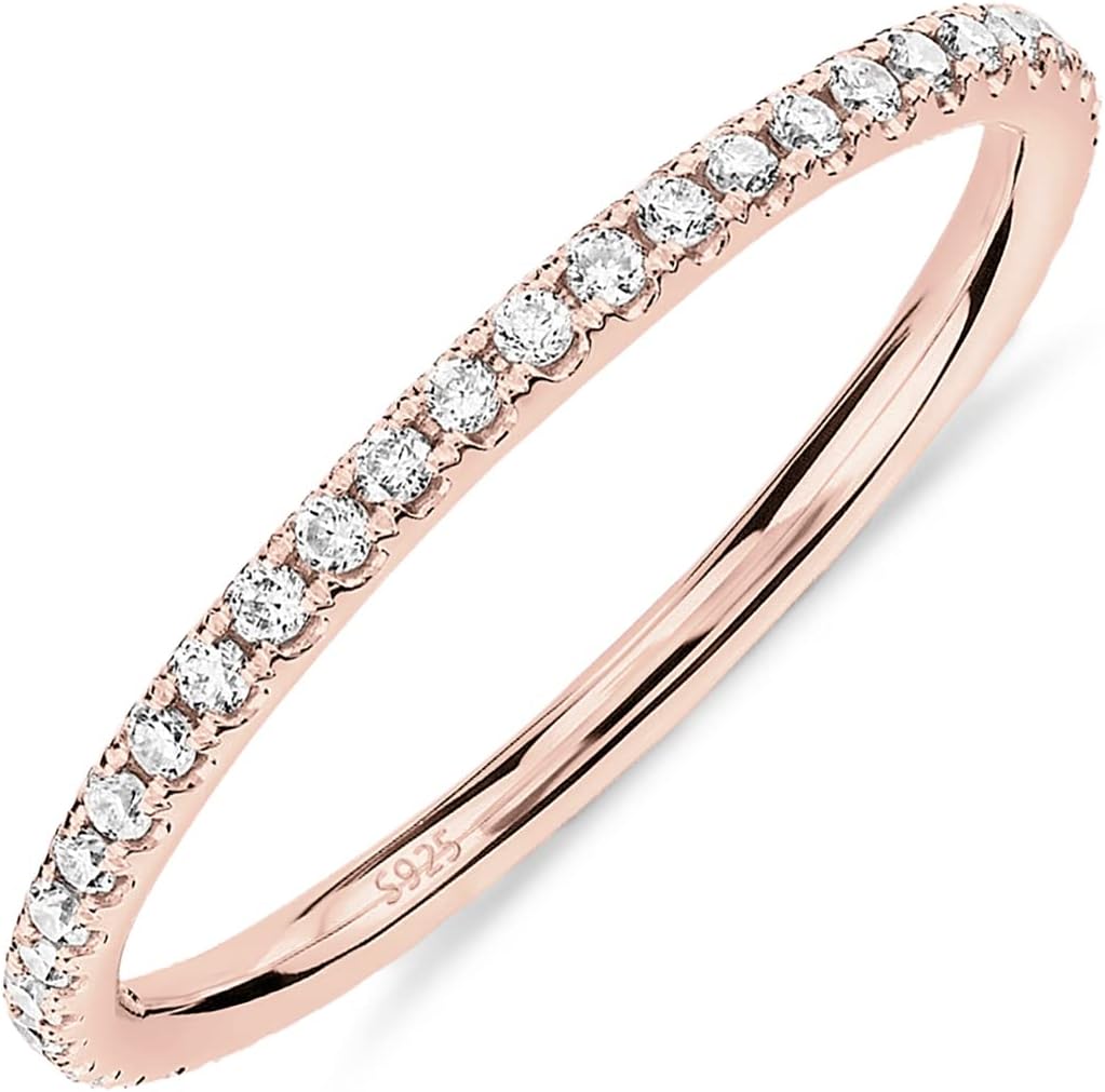925 Sterling Silver CZ Eternity Band – view 8