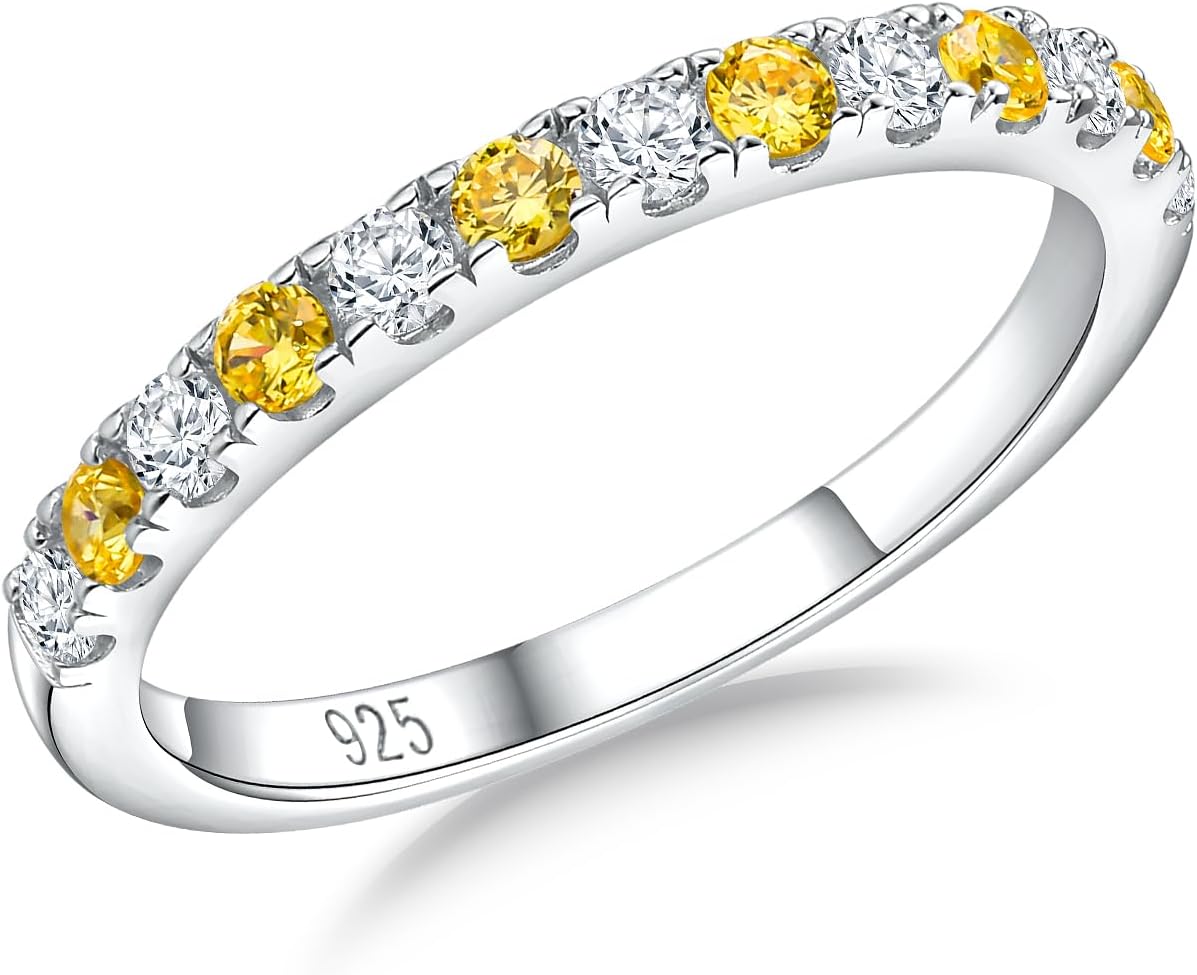 Birthstone Half Eternity Band – view 3