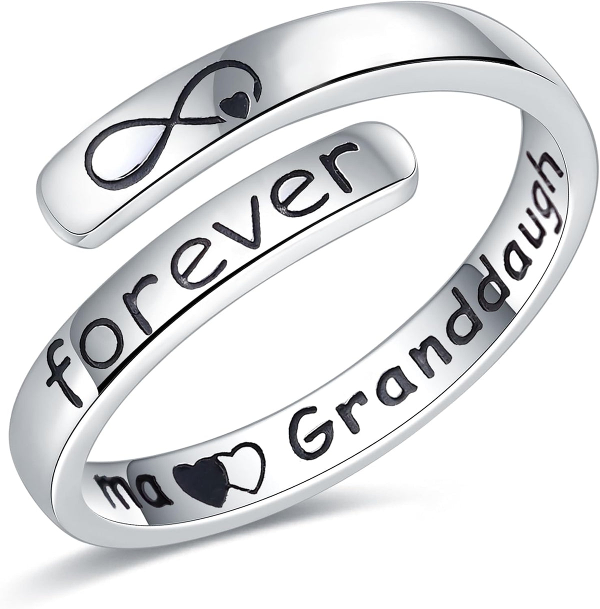 Sterling Silver Inspirational Ring, Slim Band – view 7