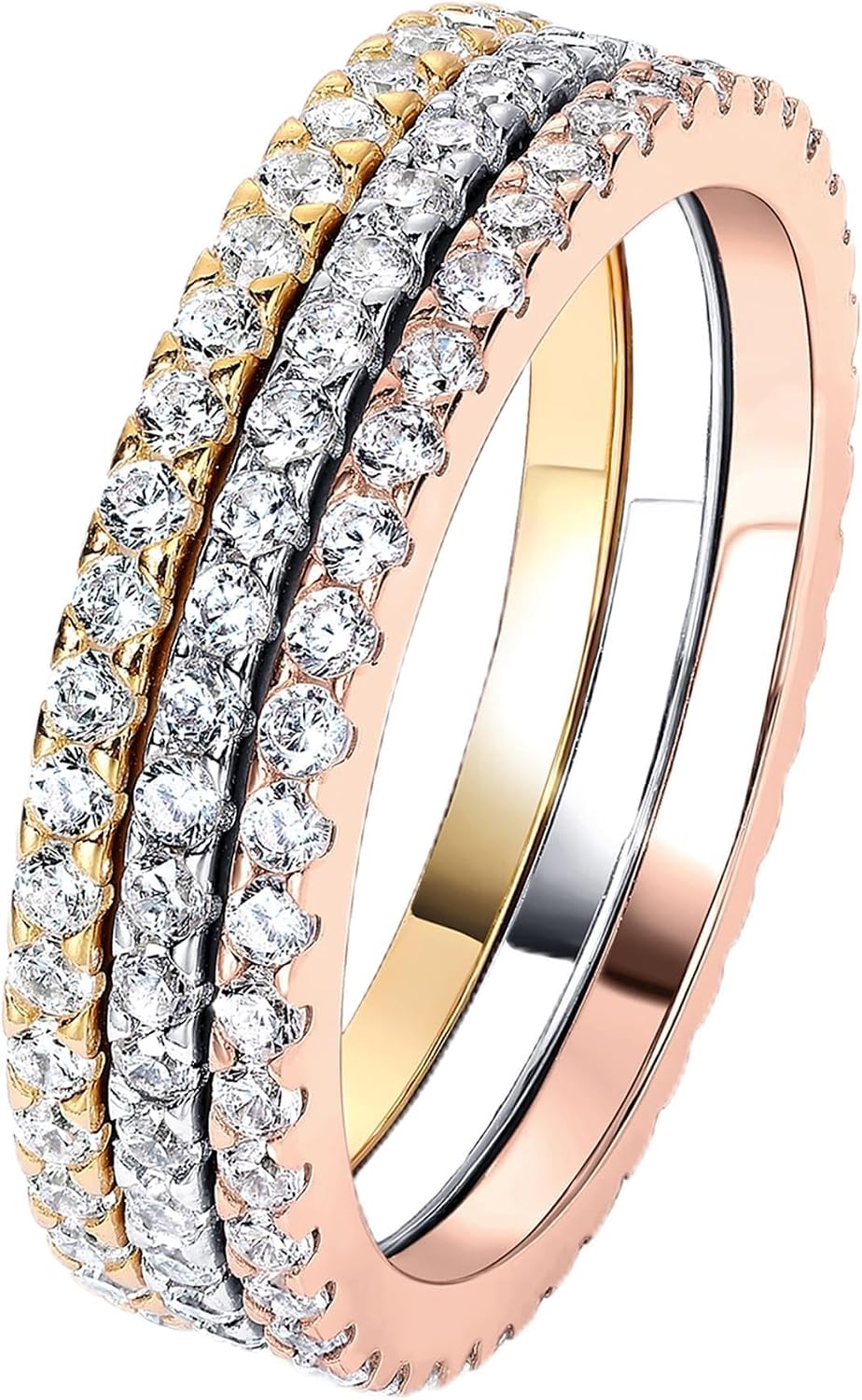 925 Sterling Silver CZ Eternity Band – view 5